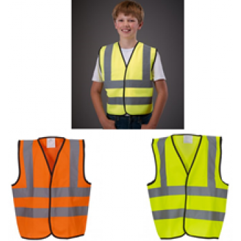 Yoko Kids Hi-Vis Two Band and Braces Waistcoat